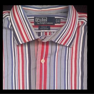 Polo Ralph Lauren Dress Shirt Mens 16.5 32/33  Long Sleeve Button Down